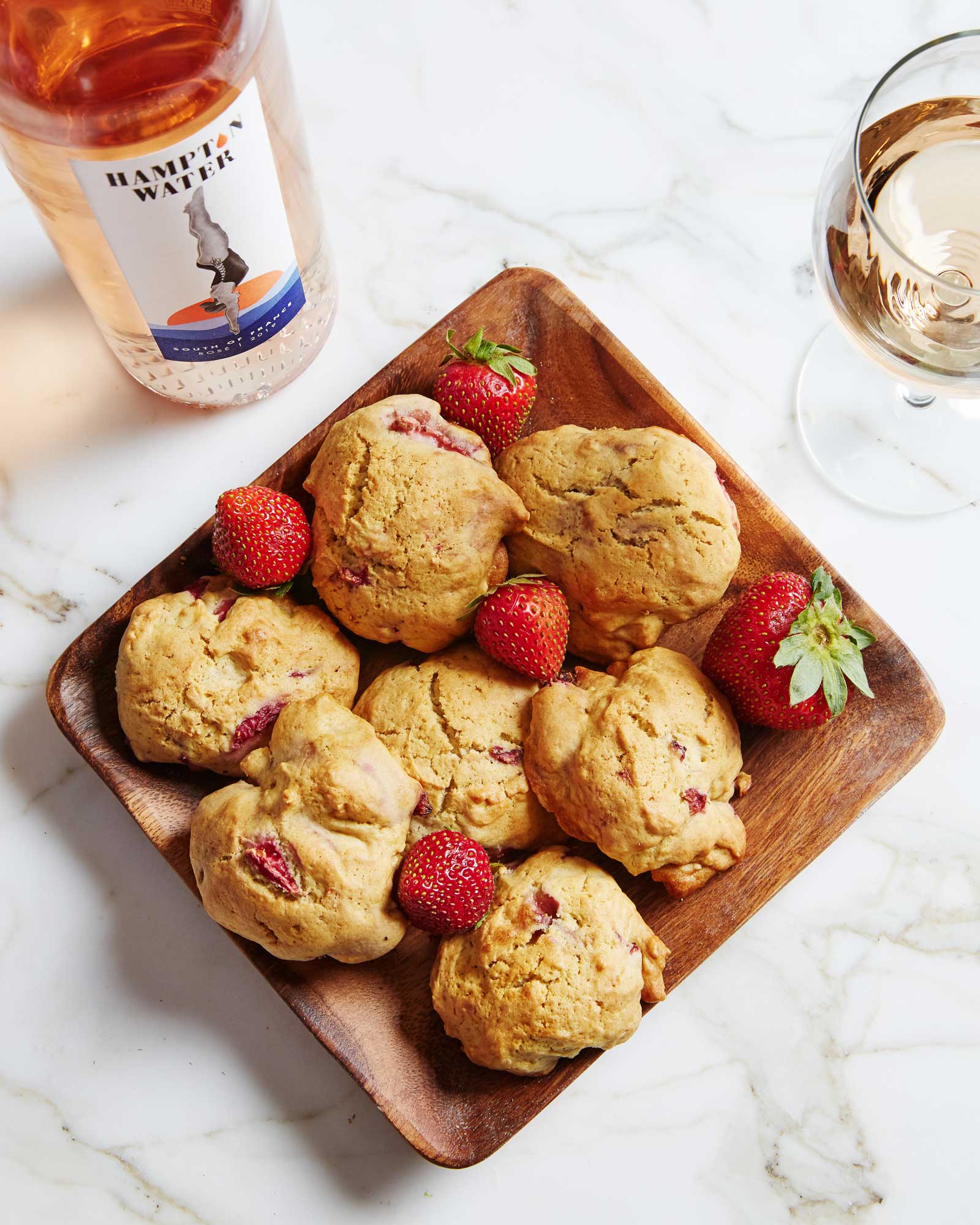Strawberry Rosé Cookies
