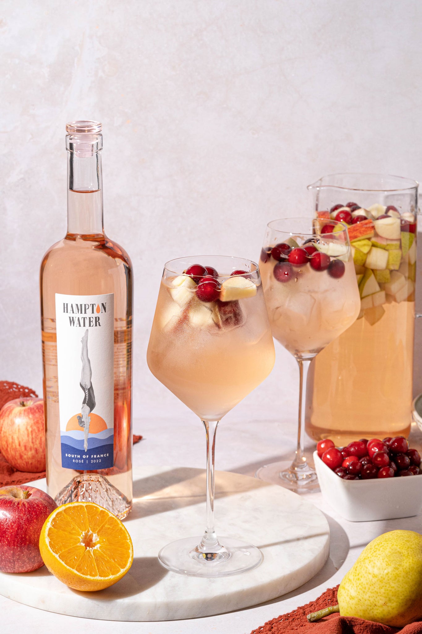 Winter Rosé Sangria