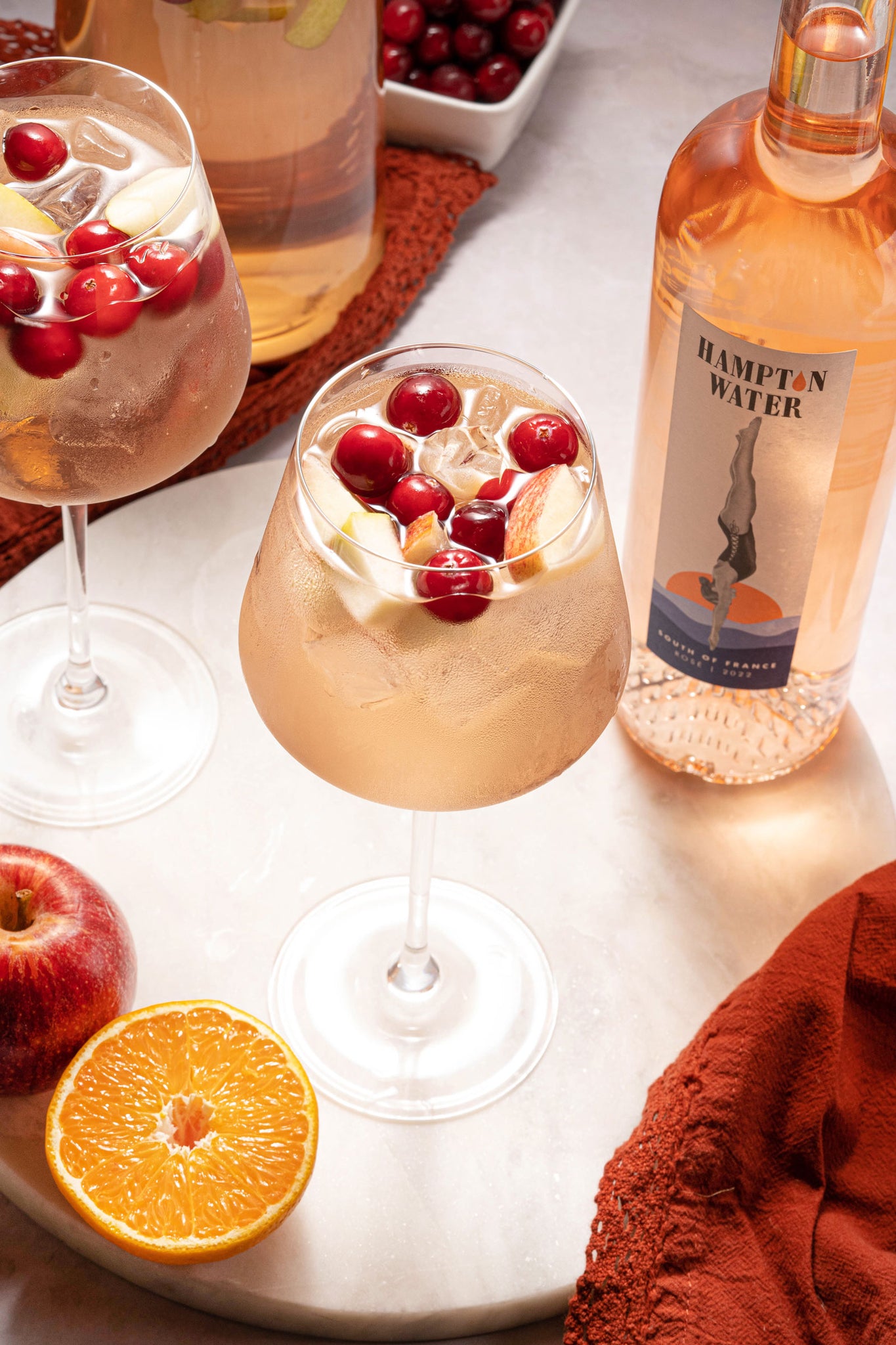 Winter Rosé Sangria