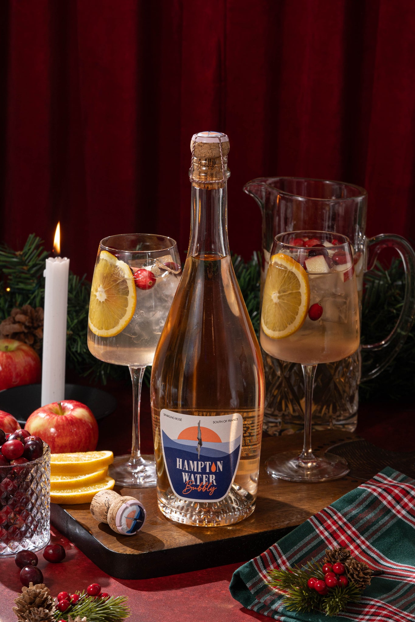 Winter Rosé Sangria